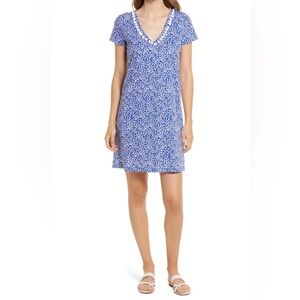 Lilly Pulitzer Etta Dress in the Corsica Blue Easy Peasy Size Small